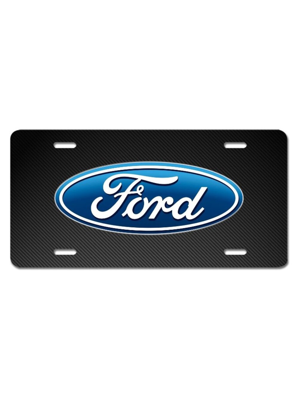 Ford Novelty Art Vehicle License Plate Carbon Fiber Look Car Auto Tag